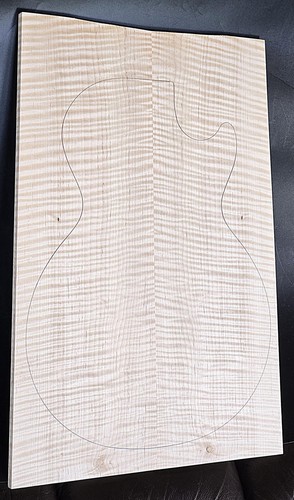 Figured curly maple droptop - curly,